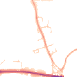 Daytime road noise heatmap for TN15 0DF