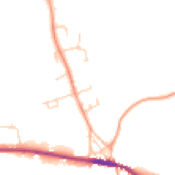 Daytime road noise heatmap for TN15 0DH