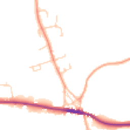 Daytime road noise heatmap for TN15 0DL