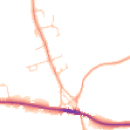 Daytime road noise heatmap for TN15 0DN