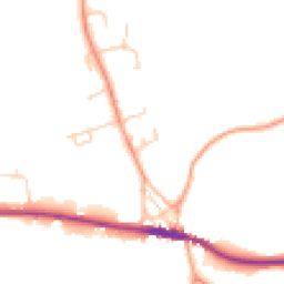 Daytime road noise heatmap for TN15 0DP