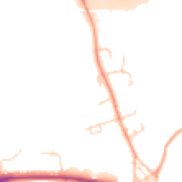 Daytime road noise heatmap for TN15 0DQ