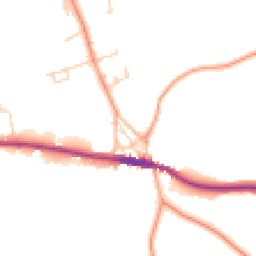 Daytime road noise heatmap for TN15 0DS