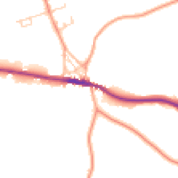 Daytime road noise heatmap for TN15 0EE