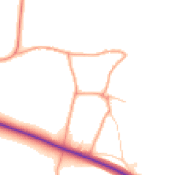 Daytime road noise heatmap for TN15 0EZ