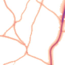 Daytime road noise heatmap for TN15 0NX