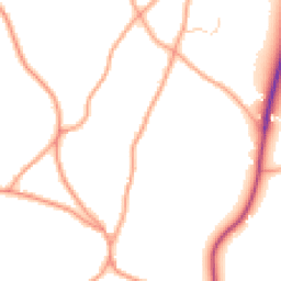 Daytime road noise heatmap for TN15 0NY