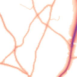 Daytime road noise heatmap for TN15 0PA