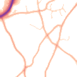 Daytime road noise heatmap for TN15 0PD