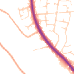 Daytime road noise heatmap for TN15 6BD