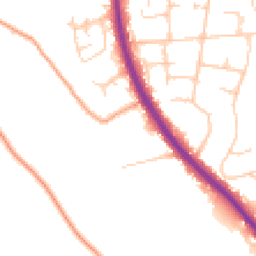 Daytime road noise heatmap for TN15 6BE