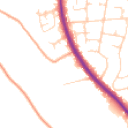 Daytime road noise heatmap for TN15 6BG
