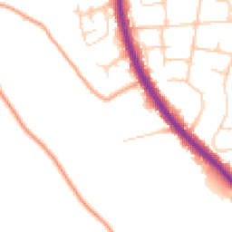 Daytime road noise heatmap for TN15 6BH