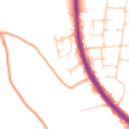 Daytime road noise heatmap for TN15 6BP