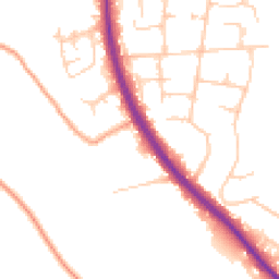 Daytime road noise heatmap for TN15 6BW
