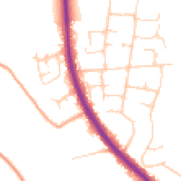 Daytime road noise heatmap for TN15 6EE