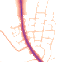 Daytime road noise heatmap for TN15 6HB