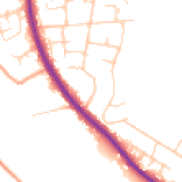 Daytime road noise heatmap for TN15 6HE