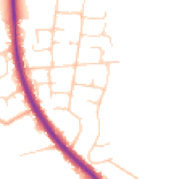 Daytime road noise heatmap for TN15 6HH