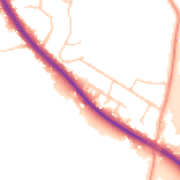 Daytime road noise heatmap for TN15 6JA