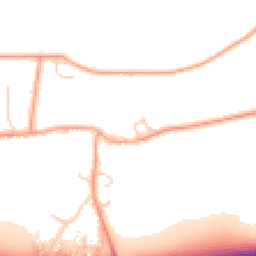Daytime road noise heatmap for TN15 6LR