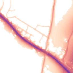 Daytime road noise heatmap for TN15 6LT