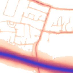 Daytime road noise heatmap for TN15 6QP