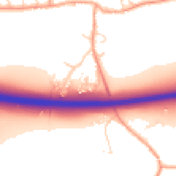 Daytime road noise heatmap for TN15 6QZ