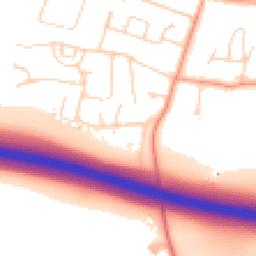 Daytime road noise heatmap for TN15 6RL