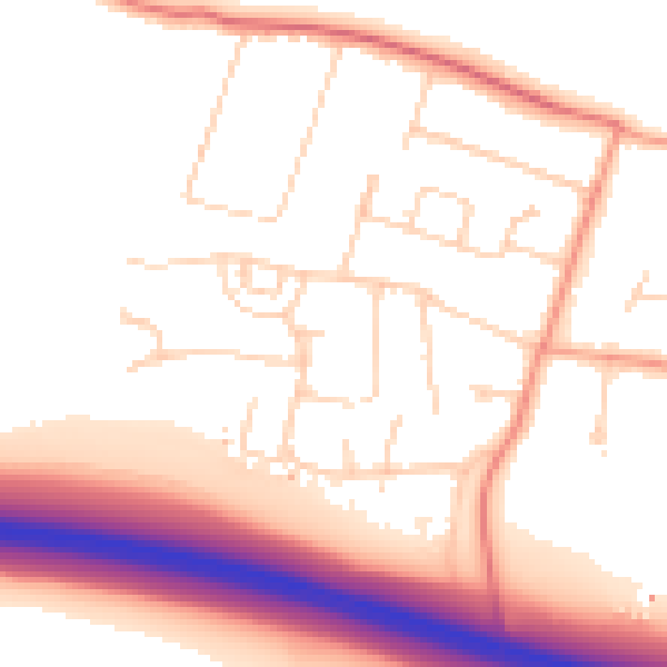 Daytime road noise heatmap for TN15 6RT