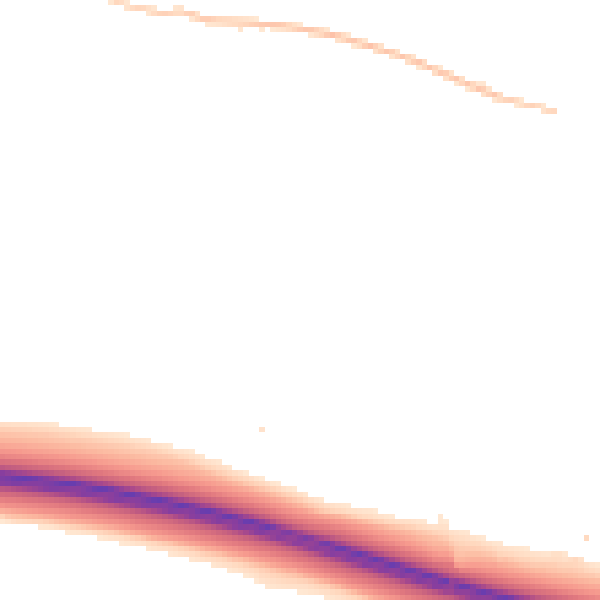 Night-time road noise heatmap for TN15 6RT