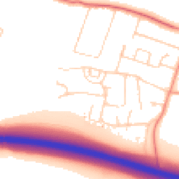 Daytime road noise heatmap for TN15 6RU