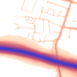 Daytime road noise heatmap for TN15 6RY