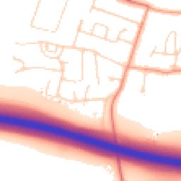 Daytime road noise heatmap for TN15 6SA