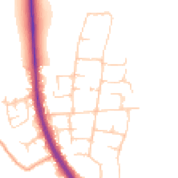 Daytime road noise heatmap for TN15 6SL