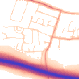Daytime road noise heatmap for TN15 6SQ