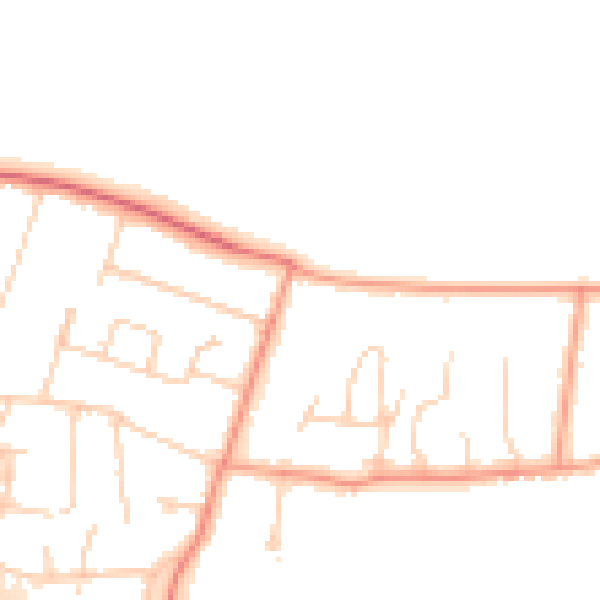 Daytime road noise heatmap for TN15 6TH