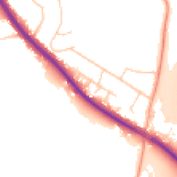Daytime road noise heatmap for TN15 6UB