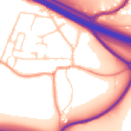 Daytime road noise heatmap for TN15 7AA