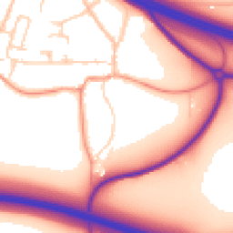 Daytime road noise heatmap for TN15 7AJ