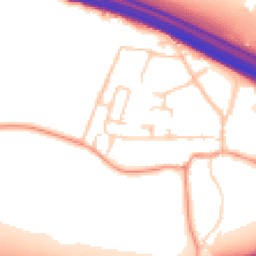 Daytime road noise heatmap for TN15 7BD