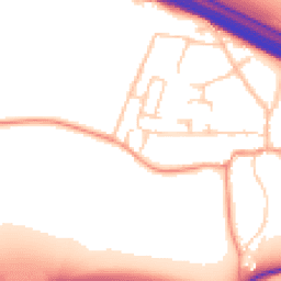 Daytime road noise heatmap for TN15 7BE