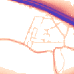 Daytime road noise heatmap for TN15 7BJ