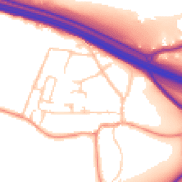 Daytime road noise heatmap for TN15 7BW