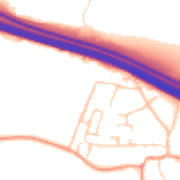Daytime road noise heatmap for TN15 7DF