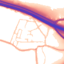 Daytime road noise heatmap for TN15 7DP