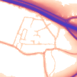 Daytime road noise heatmap for TN15 7DS
