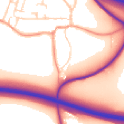 Daytime road noise heatmap for TN15 7RG