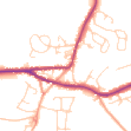 Daytime road noise heatmap for TN15 8AJ