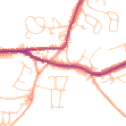 Daytime road noise heatmap for TN15 8BA